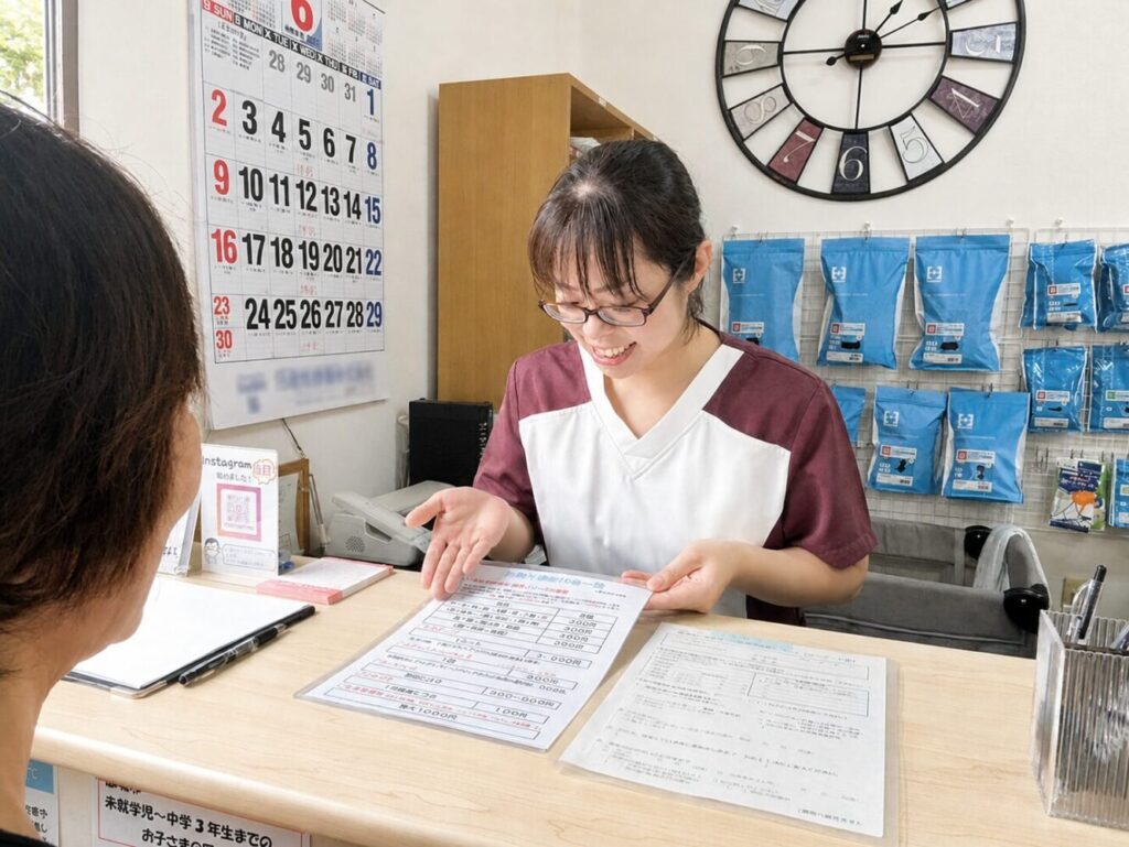 ふくち整骨院の受付